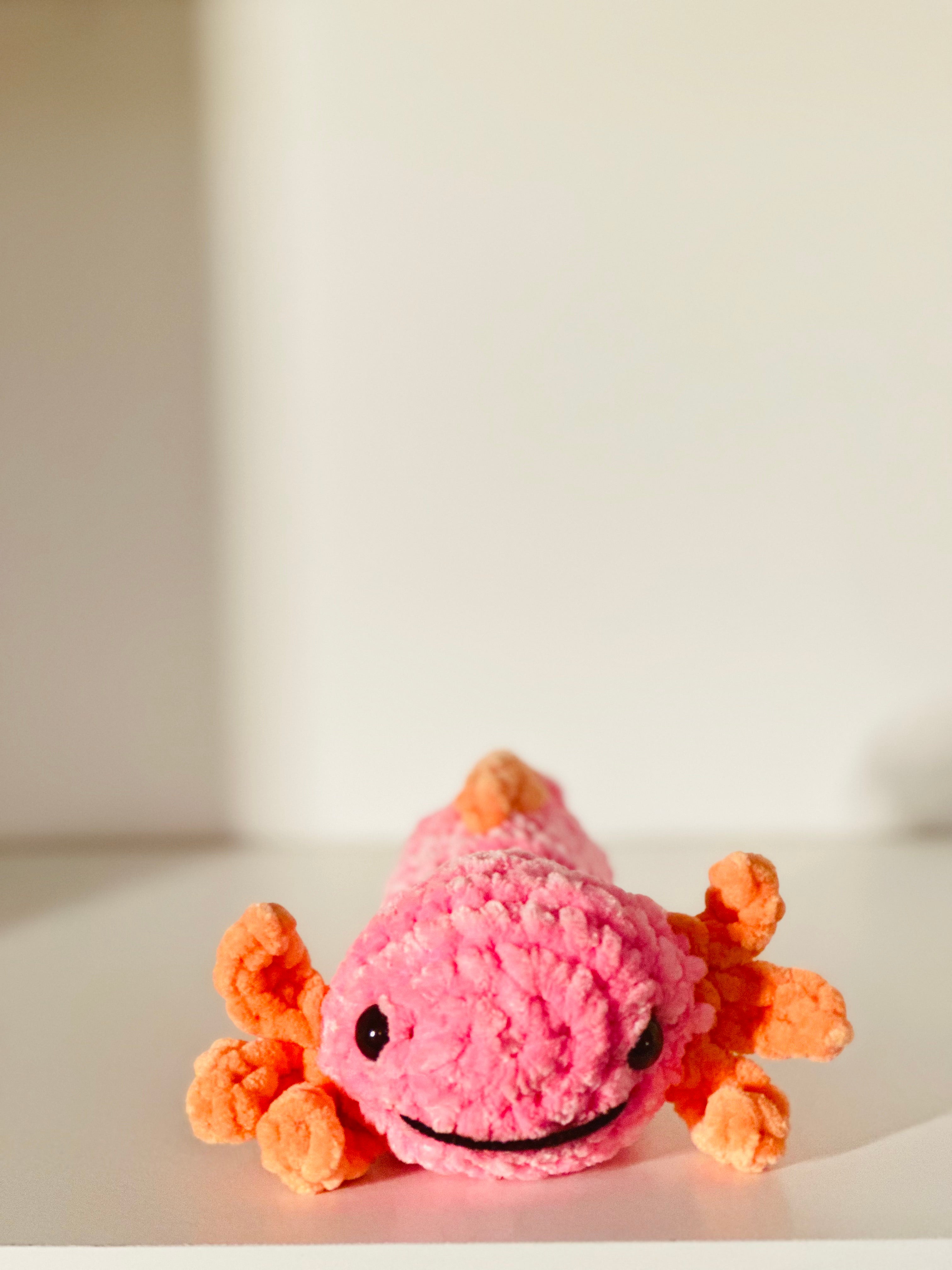 Medium Axolotl Plush - Custom Colors & Sizes Available