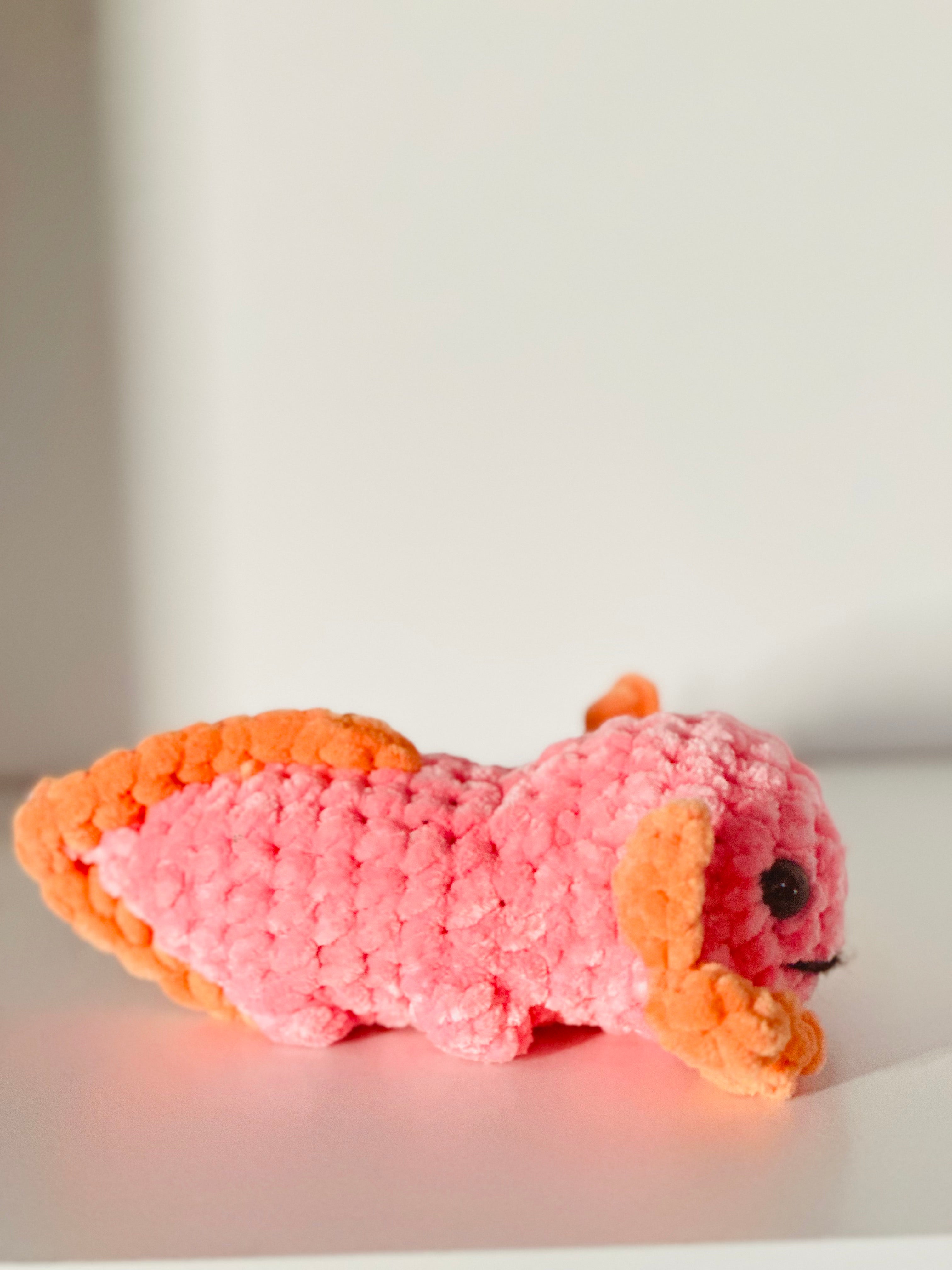 Medium Axolotl Plush - Custom Colors & Sizes Available