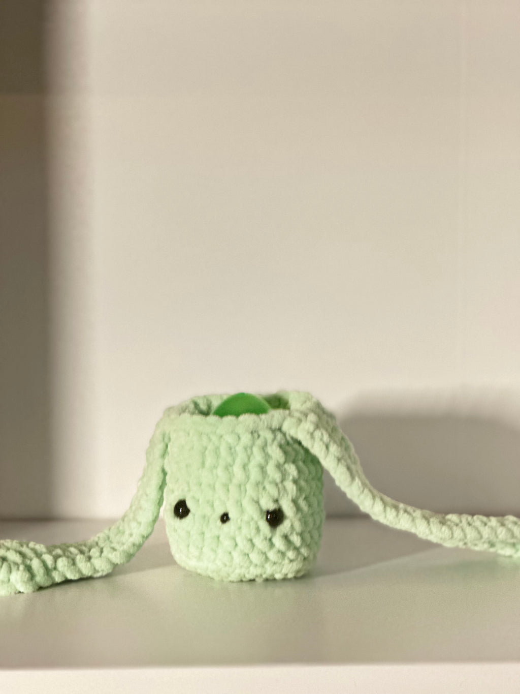 Bunny Basket with Surprise Egg - Plush Ear Handles