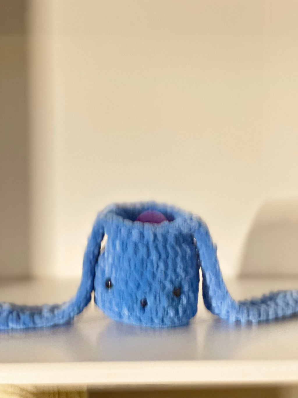 Bunny Basket with Surprise Egg - Plush Ear Handles