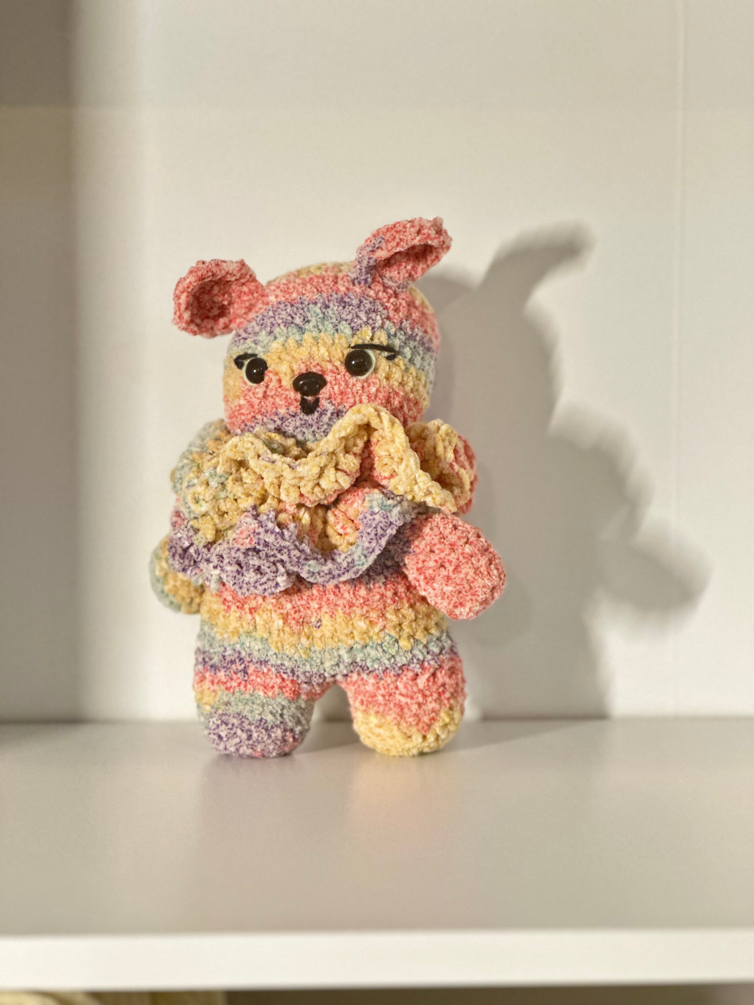 Plush Scrunchie Bear Holder - Hair Accessory Organizer