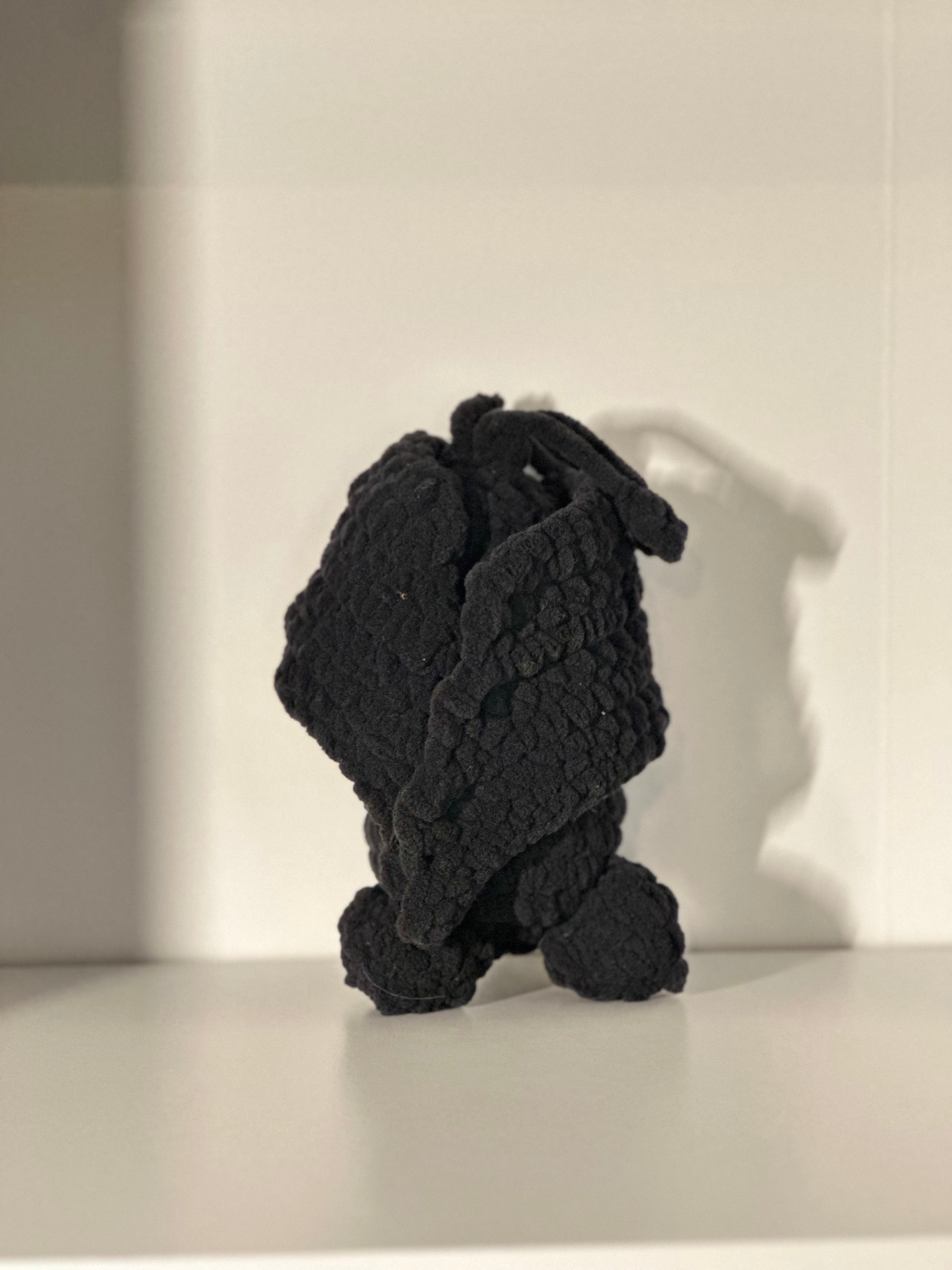 Hanging Plush Bat - Blanket Yarn Wings with Velcro