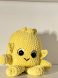 Yellow Monster Friend Plushie - Sunny Crochet Companion