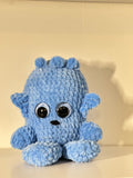 Blue Monster Plushie - Friendly Crochet Companion