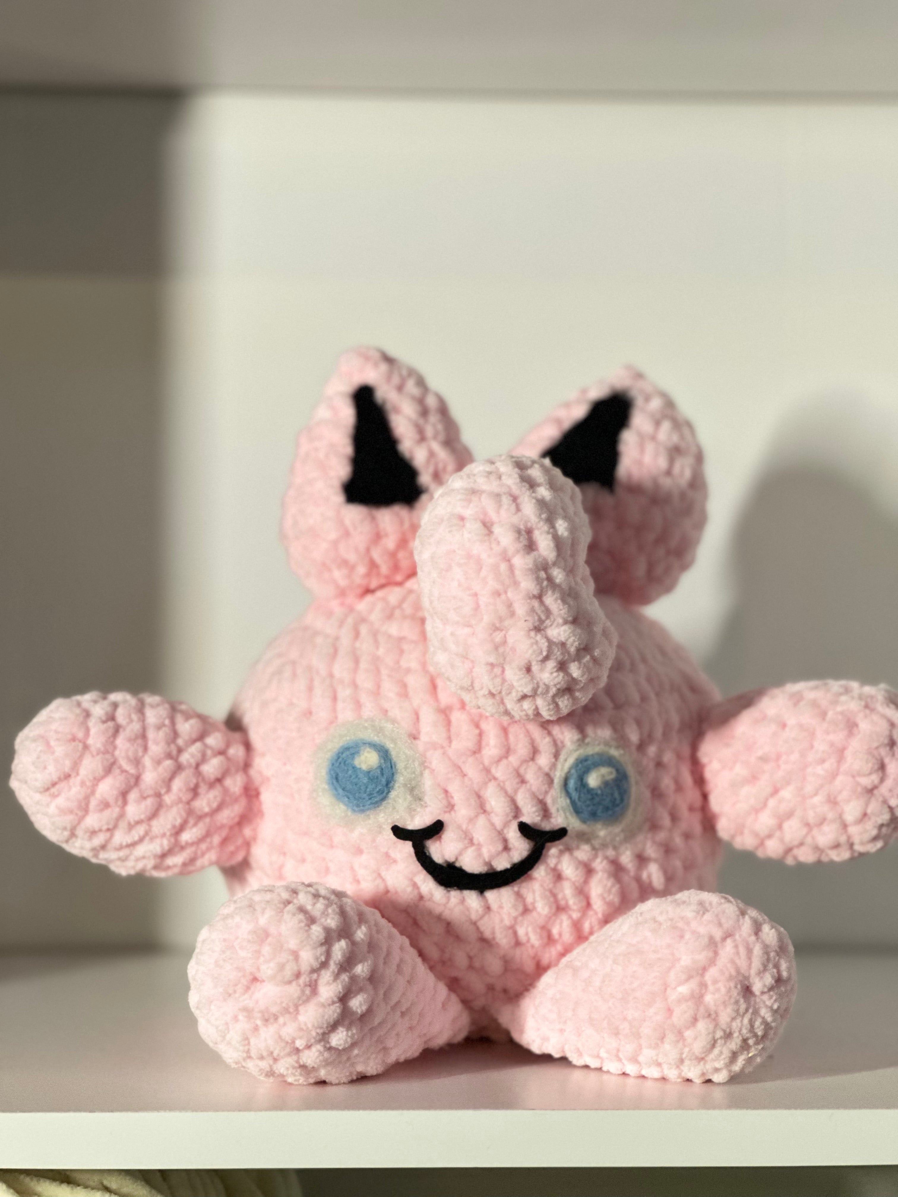 Jigglypuff-Inspired Plush - Comic Con Quality Handmade Crochet Amigurumi
